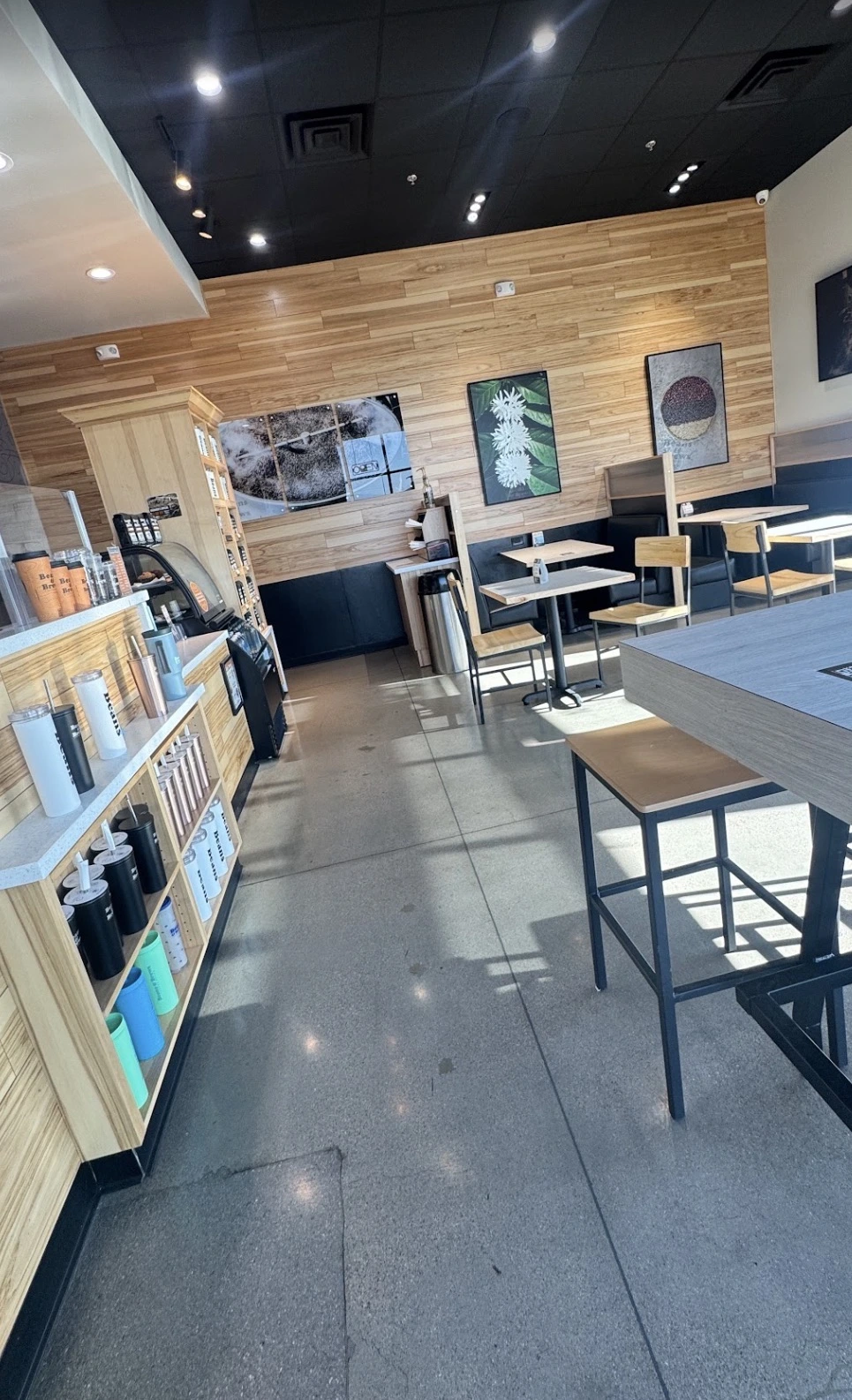 beans brews coffee shop interior