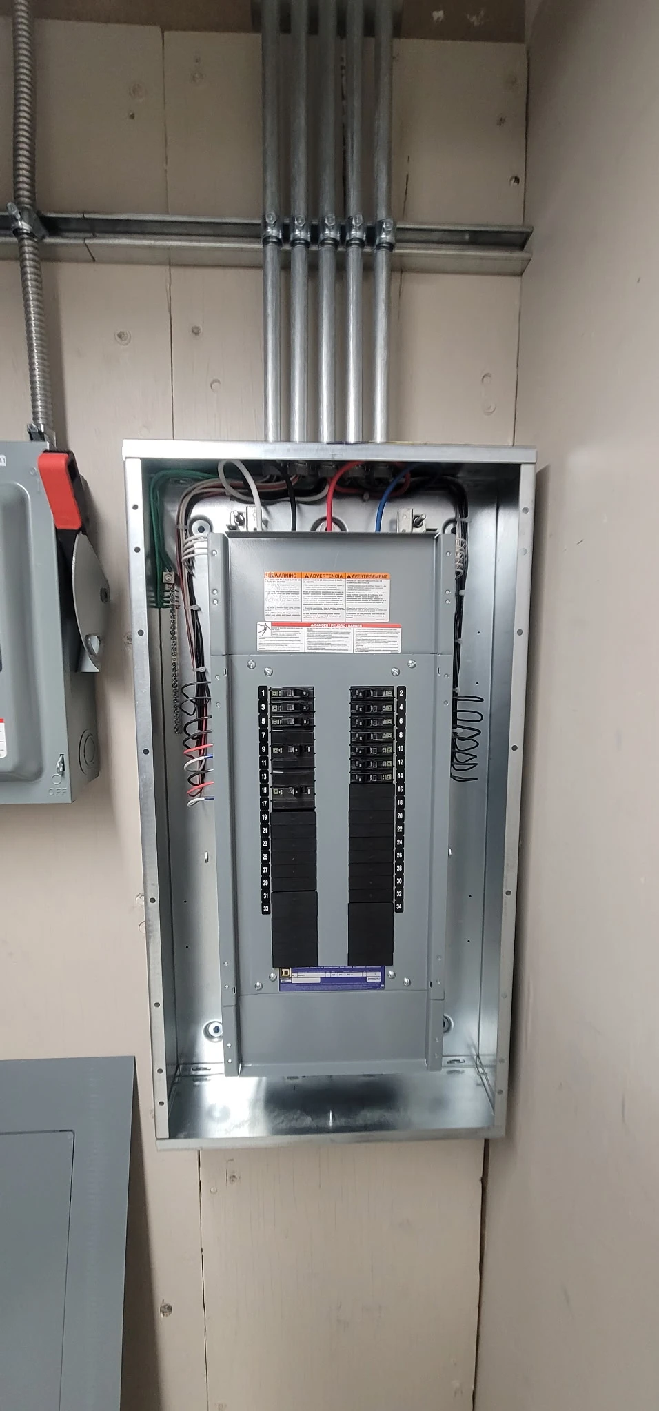commercial new electrical subpanel installation   bfcf