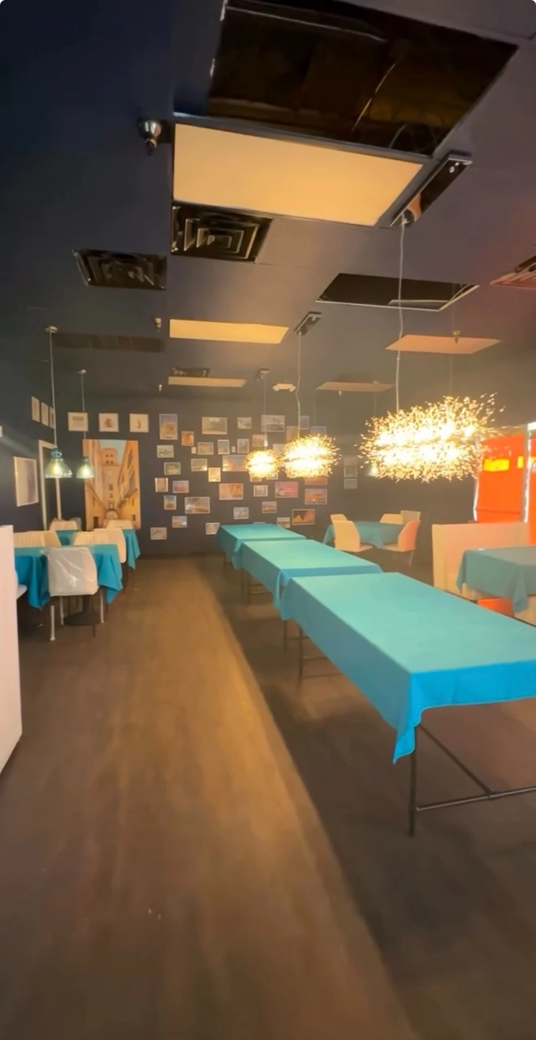 restaurant lighting retrofit installation   cedf